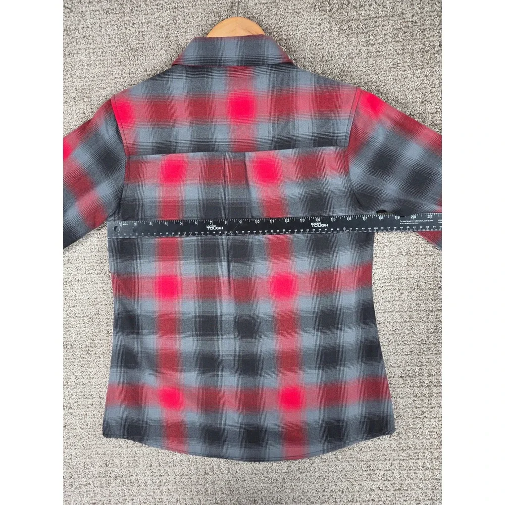 Dixxon Flannel Co The Blazer Pearl Snap‎ Plaid Button Up Shirt Womens Medium NWT